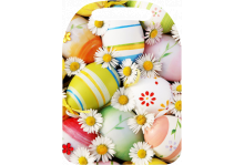 Доска разделочная Сувенир 209х290х6мм фанера К-46 Пасха Яйца и цветы Аванти