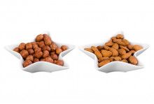 Блюдо фарфор сервировочное Звезда 2 предмета 150мл белое Элан