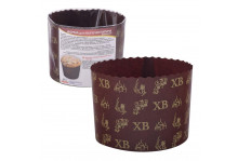 Форма для выпечки кулича бумажная 3шт 11х8,5 Мультидом