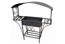 Мангал с крышей 1200х450х1550 (вес 27кг) Беларусь