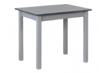 Стол обеденный 600х900 Прямая нога (бетон темно серый, бетон темно серый) Боровичи