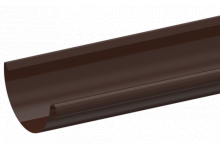 Желоб водосточный круглый окрашенный коричневый 130х1250
