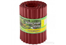 Бордюр для газонов, грядок Комфорт Эконом Park н-20 l- 9м красный Скрап