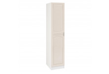 Шкаф Венеция 1-но дверный для белья 2100х450х570 жемчуг глянец мдф Интерьер