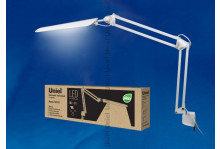 Настольная лампа TLD-524 WHITE/8W/LED/500LM/4500K диммер белый струбцина UNIEL