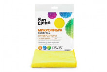 САЛФЕТКА FUN CLEAN МИКРОФИБРА Д/УБОРКИ УНИВЕР 35Х35СМ 1ШТ (30)  АКЦЕНТ