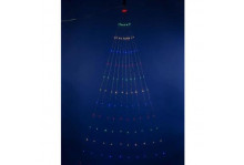 Гирлянда светодиодная ULD-E0120-120/STA 1.2м,120 светодиодов, 10 нитей,разноцветные лучи, провода прозрачные IP44 UNIEL