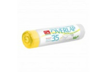 Мешок для мусора 35Л GRIFON с завязками BIO OVERLAP10МКМ 15ШТ в рул пвд 53*56 Грифон