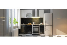 Фасад 200х720 бутылочница Страйп черный  МДФ Calpe
