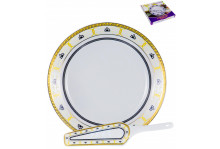 Набор фарфор д/торта 2пр Мира OLAFF