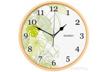 Часы настенные кварцевые ЕС-108 кругл диам 32см листья ENERGY новинка