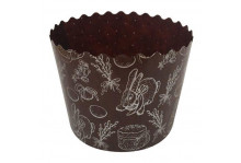 Форма для выпечки кулича бумажная ажур 6шт 7*6см Мультидом