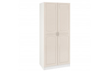 Шкаф Венеция 2-х дверный для одежды со штангой 2100х900х570 жемчуг глянец мдф Интерьер