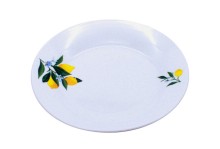 Тарелка фарфор плоская круг 180 лимоны (12) Китай