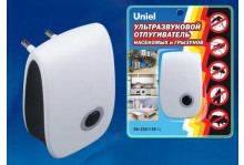 Отпугиватель насекомых и грызунов ультразвуковой UDR-E11 220в площадь 80м кв белый UNIEL