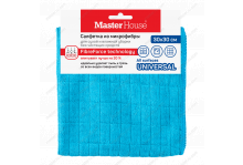 Салфетка из микрофибры Бельгийская вафля 30*30 голубой Мх