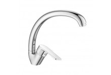 Смеситель кухня DR23021 одноручный высокий поворотный излив хром DECOROOM