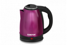 Чайник электрический 2.0л диск, пурпур CENTEK новинка