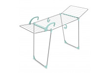 Сушилка для белья напольная 18м складная, съемная бок.секц, крючки для обуви (1750х550х1100) СБ10 Ника