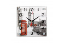 Часы настенные 2525-119 (25х25) квадратные Лондон Рубин 