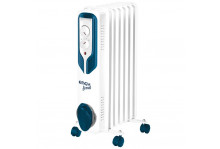 Радиатор масляный 1500 Вт 7 секций, термостат, компактный размер секций 102951, Engy