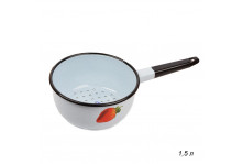 ДУРШЛАГ ЭМАЛЬ 1.5Л СОЧНАЯ КЛУБНИКА (8) ЛЫСЬВА