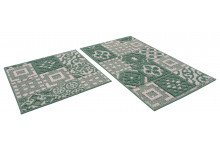 Набор ковриков Shahintex Loop Italiano 50*80+50*50 «Мозаика» зеленый 52