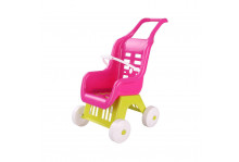 Игрушка коляска, для кукол, розовая, Альтернатива