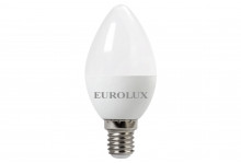 Лампа светодиодная 6w ll-e-c37-6w-230-4k-e14 свеча нейтральный Eurolux