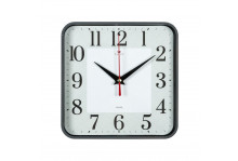 Часы настенные 1918-107 квадрат (19х19) классика серый Рубин