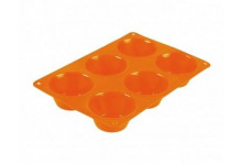 Форма силикон для вып 24,7х16,5х3,3см 6 маффинов оранж Taller