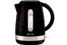 Чайник электрический 1.7л 2200вт диск пластик черн Vitek