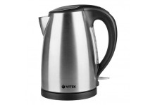 Чайник электрический 1.7 л 2200 Вт диск, нержавеющая сталь, Vitek