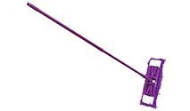Швабра плоская микрофибра Умничка эконом лапша телескопическая ручка фиолетовый kd-16f02