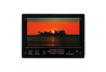 Часы картина Закат на морском острове с информационным календарем подсветка (32х45см) 21 Век