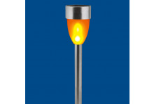 Светильник садовый usl-s-187/mm360 на солнеч батарее metal torch 10светод акк 1хааa ip44 Uniel