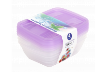 Набор контейнеров 4шт Fresco 500мл лаванда Виолет