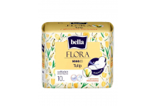 Прокладки гигиенические впитывающие bella flora tulip с ароматом тюльпанов 10шт Белла