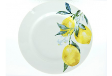 Тарелка фарфор мелкая 200мм идиллия Лимоны Дфз