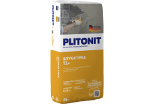 Штукатурка plitonit t1+ для наружных и внутренних работ с арм волокнами 25кг