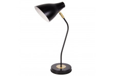 Настольная лампа 40вт е27 основ пластик плафон мет черн 21 век