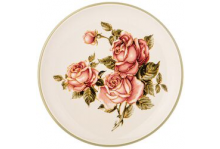Тарелка керамика 21см корейская роза а-м