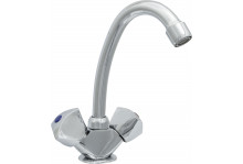 Смеситель умывальник ЦС-СМ 25г к эко М Люссия круглый излив d16 h-150мм Центр Сантехники