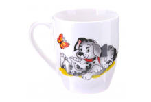 Кружка фарфор 210мл Глория Озорные щенки Дулевский фарфор