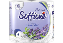 Бумага туалетная "soffione premio toscana lavender" 3 слоя, 12 рулон Архбум