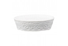 Мыльница бел керамика White