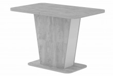 Стол обеденный раздвижной talas 1100/1450х700 бетонный камень белый бриллиант ваш день