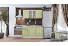 Кухня 1,5м Хозяюшка фисташка мдф Эра