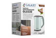 Чайник электрический 1.7л. 2000вт сталь/пластик салатовый Galaxy