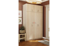 Шкаф 3-х дверный с антресолью для платья и белья ФЛАГМАН-2 венге дуб млечный 2200х1250х484 МДФ ФАНТ